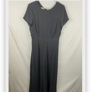 Naked Zebra Jumpsuit Medium Gray Short Sleeve